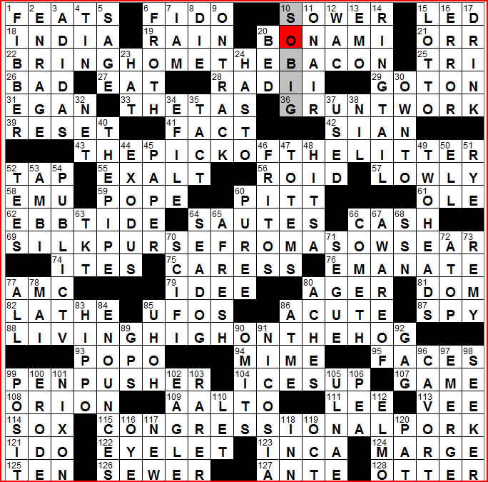 Wall Street Journal 5 7 10 And Crosswords LA Recap 2 