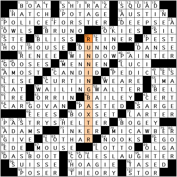 daily crossword with hints. As the title hints, each theme