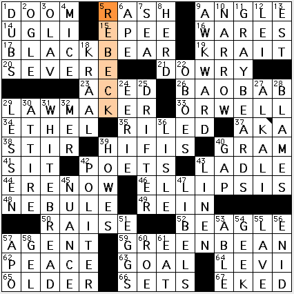  Today Crossword Puzzles on Oh  My  Blogging The Usa Today Puzzle   Diary Of A Crossword Fiend