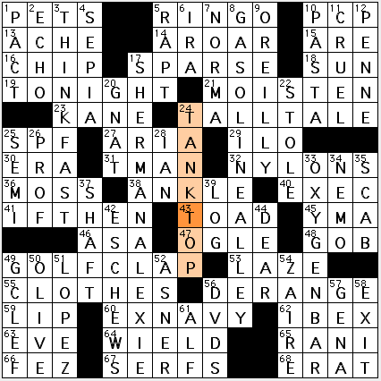 Crossword Puzzles Times on Wednesday  1 19 11   Diary Of A Crossword Fiend