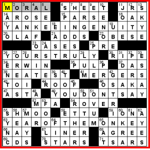 Washington Post/CrosSynergy crossword solution, 7 13 11