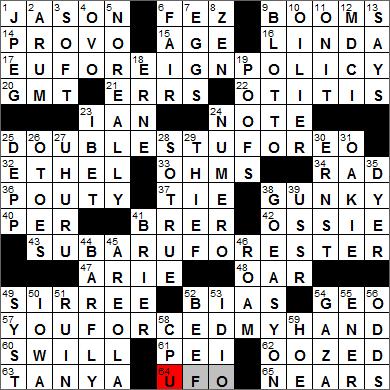 Times Crossword Puzzles on La Times Crossword Answers  7 14 11   Diary Of A Crossword Fiend