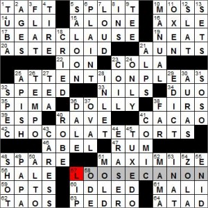 LA Times crossword answers, 7 7 11