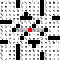 Los Angeles Times crossword answers 08 16 11