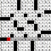 Los Angeles Times crossword solutions 9 13 11