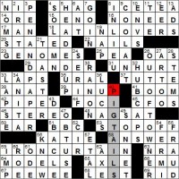 Los Angeles Times crossword puzzle solutions 9 6 11