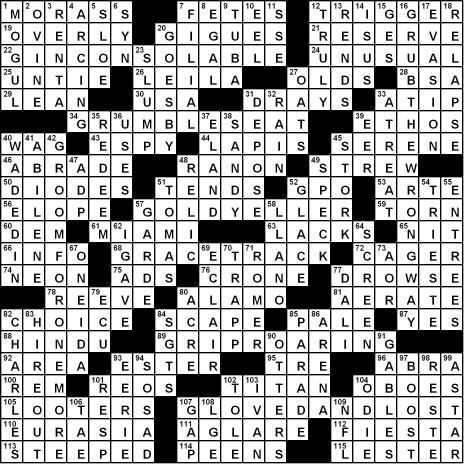 Crossword Puzzles Times on Maryellen Uthlaut S Syndicated La Times Solution 10 23 11   Gee Whiz