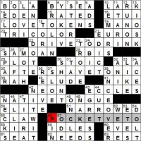 Los Angeles Times crossword puzzle solutions 11 10 11