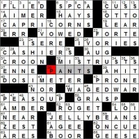 Los Angeles Times Crossword Solutions 12 22 11