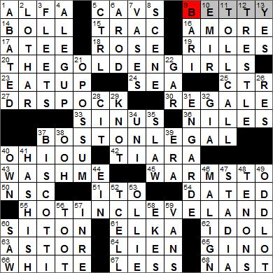 Crossword Puzzles Times on Los Angeles Times Crossword Puzzle Solution  1 17 12   Diary Of A