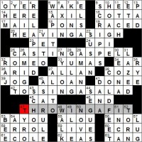 Los Angeles Times crossword puzzle solutions 1 3 12