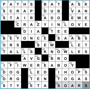 Celebrity Crossword on Celebrity Crossword Solution Feb 23 2012