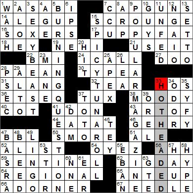 Crossword Puzzles Times on Los Angeles Times Crossword Puzzle Solution 3 6 12 Los Angeles Times