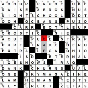 Los Angeles Times crossword solution, 4 12 12