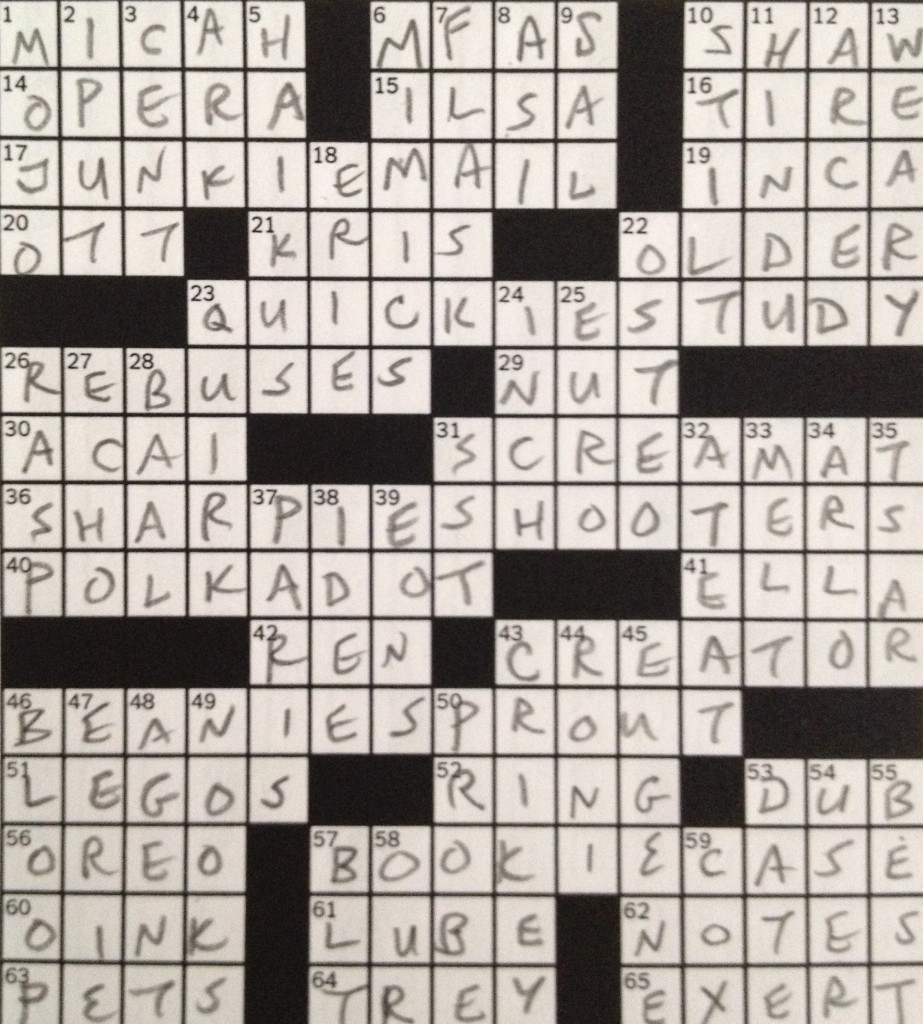 NY Times crossword solution, 5/1/12 0501