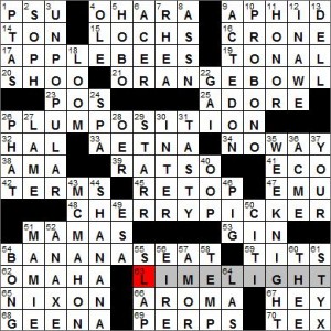Los Angeles Times crossword solution, 7 24 12
