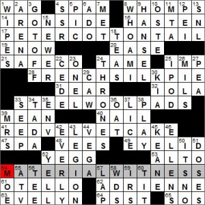 Los Angeles Times crossword solution, 8 2 12