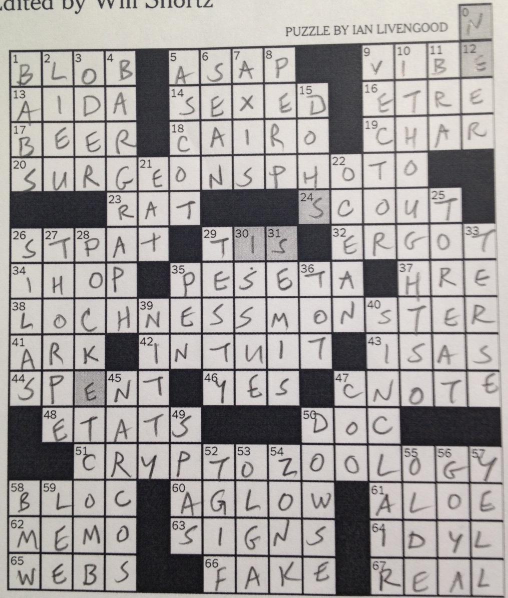Tuesday, 92512 | Diary of a Crossword Fiend