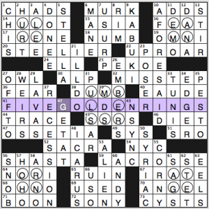 NY Times crossword solution, 12 25 13, no. 1225