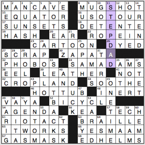 NY Times crossword solution, 12 20 13, no. 1220