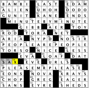 CrosSynergy / Washington Post crossword solution - 12/24/13