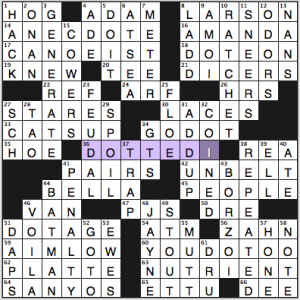 NY Times crossword solution, 1 16 14, no. 1016