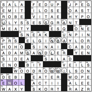 NY Times crossword solution, 1 29 14, no. 0129