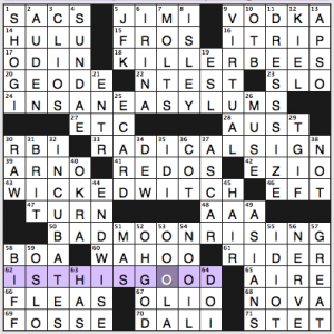 NY Times crossword solution, 1 7 14, no. 0107