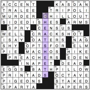 NY Times crossword solution, 1 10 14, no. 0110