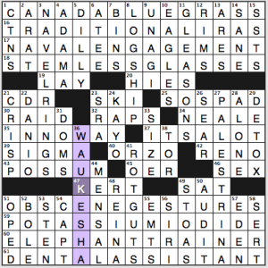 NY Times crossword solution, 1 11 14, no. 0111