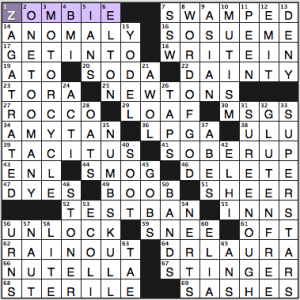 NY Times crossword solution, 1 25 14, no. 0125