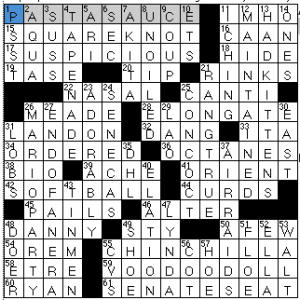 Newsday crossword solution, 1 25 14 "Saturday Stumper" Peterson