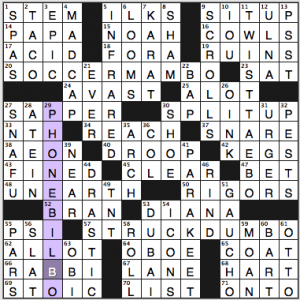 NY Times crossword solution, 1 28 14, no. 0128