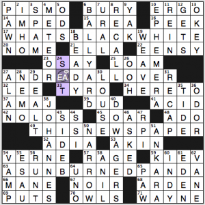 NY Times crossword solution, 1 30 14, no. 0130