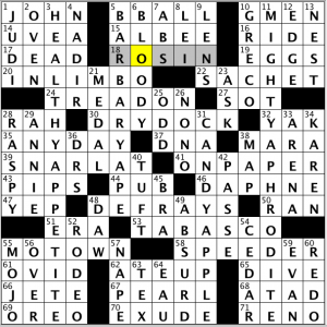 CrosSynergy / Washington Post crossword solution - 1/2/14