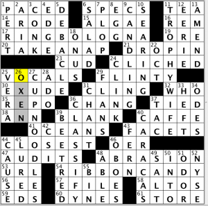 CrosSynergy / Washington Post crossword solution - 01/14/14
