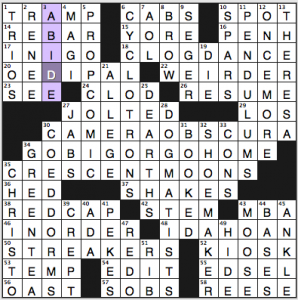 NY Times crossword solution, 2 21 14, no. 0221