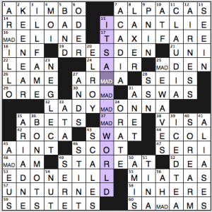 NY Times crossword solution, 2 13 14, no. 0213