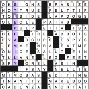 Chicago Reader / Ink Well crossword solution, 2 26 14 "Pairing Down"