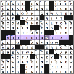 NY Times crossword solution, 2 5 14, no. 0205