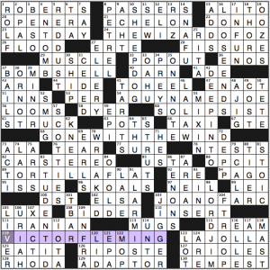 NY Times crossword solution, "Reel-life Anniversary" 2 23 14