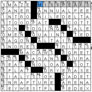 Newsday crossword solution, 3 1 14 "Saturday Stumper"