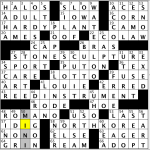 CrosSynergy / Washington Post crossword solution - 02/05/14