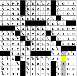 CrosSynergy / Washington Post crossword solution - 02/06/14