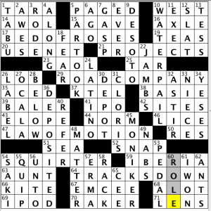 CrosSynergy / Washington Post crossword solution - 02/21/14