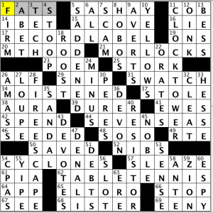CrosSynergy / Washington Post crossword puzzle - 02/25/14