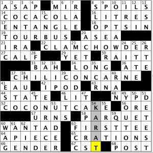 CrosSynergy / Washington Post crossword solution - 03/18/14