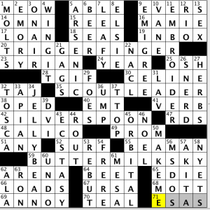 CrosSynergy / Washington Post crossword solution - 03/20/14