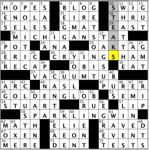 CrosSynergy / Washington Post crossword solution - 03/26/14