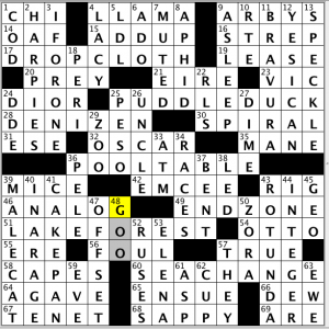 CrosSynergy / Washington Post crossword solution - 04/02/14